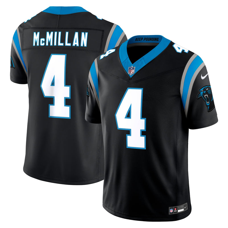 Carolina Panthers Tetairoa McMillan Black Team Stitched Limited Jersey