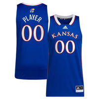 Kansas Jayhawks Pick-A-Player NIL Basketball Jersey - Royal