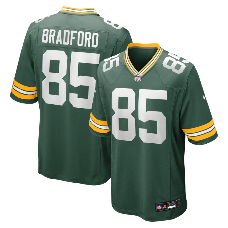 Green Bay Packers Corey Bradford Green Retired Player Jersey