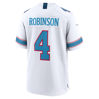Tennessee Titans Wan'Dale Robinson White Game Jersey