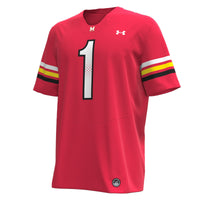 #1 Maryland Terrapins Replica Football Jersey - Red