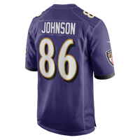 Baltimore Ravens Cornelius Johnson Purple Team Game Jersey