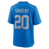 Detroit Lions Barry Sanders Blue Alternate Game Jersey