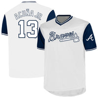 Atlanta Braves Ronald Acuña Jr. White Big & Tall Name & Number Jersey