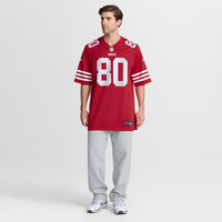 San Francisco 49ers Jerry Rice Scarlet Retired Team Player Game Jersey