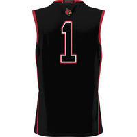 #1 Louisville Cardinals Lightweight Basketball Jersey - Black