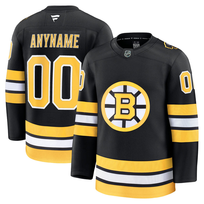Boston Bruins Black Home Premium Custom Jersey