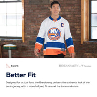 New York Islanders Mathew Barzal Royal Breakaway Player Jersey