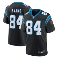 Carolina Panthers Mitchell Evans Black Team Game Jersey