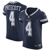Dallas Cowboys Dak Prescott Navy Elite Player Team Jersey