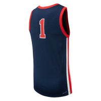 #1 Ole Miss Rebels Replica Basketball Jersey - Navy