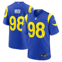 Los Angeles Rams Jaxson Moi Royal Game Jersey
