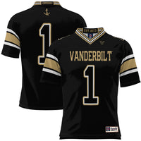 #1 Vanderbilt Commodores Football Jersey - Black