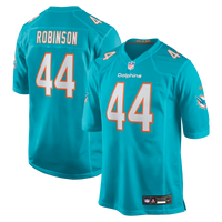 Miami Dolphins Chop Robinson Aqua Game Jersey