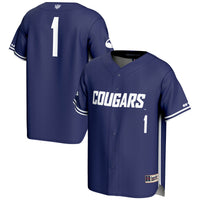 #1 BYU Cougars Lightweight Baseball Jersey - Navy