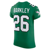 Philadelphia Eagles Saquon Barkley Kelly Green Alternate Elite Jersey