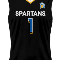 #1 San Jose State Spartans Lightweight Basketball Jersey - Black