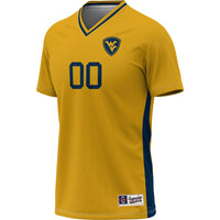 West Virginia Mountaineers Pick-A-Player NIL Lightweight Soccer Jersey - Gold