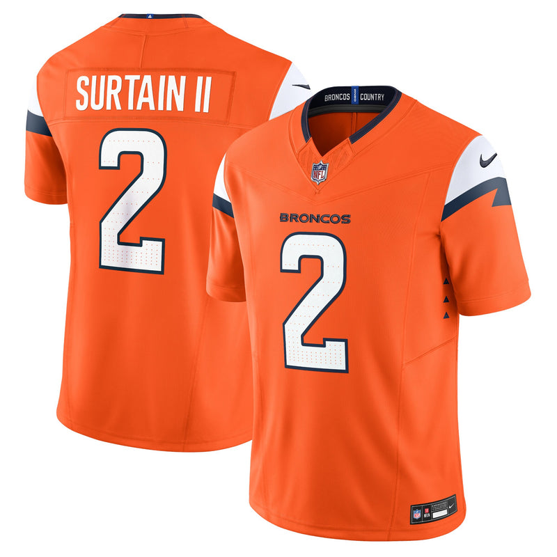Denver Broncos Patrick Surtain II Orange Team Limited Jersey