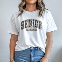 Senior 2026 T-Shirt | Vintage Camo Lettering | Premium Cotton Blend | High School Graduation Gift for Seniors