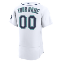 Seattle Mariners White Home Authentic Custom Jersey