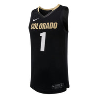 #1 Colorado Buffaloes Replica Basketball Jersey - Black