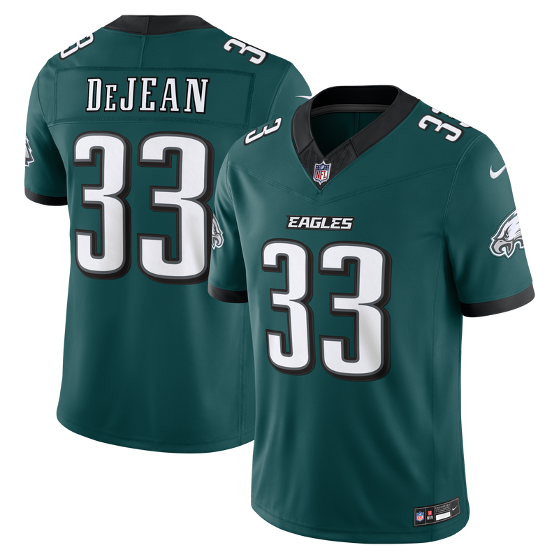 Philadelphia Eagles Cooper DeJean Midnight Green Team Stitched Limited Jersey