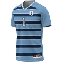#1 North Carolina Tar Heels Lightweight Soccer Fashion Jersey - Carolina Blue/Navy