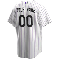 Colorado Rockies White Home Replica Custom Jersey