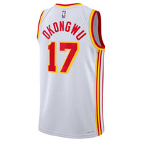 Atlanta Hawks Association Edition Swingman Jersey - White - Onyeka Okongwu