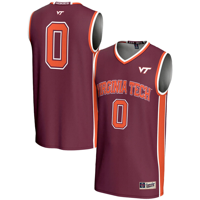 #0 Virginia Tech Hokies Lightweight Basketball Jersey - Maroon