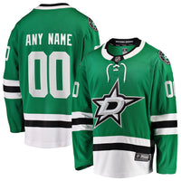 Dallas Stars Green Home Breakaway Custom Jersey