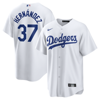 Los Angeles Dodgers Teoscar Hernández White Home Replica Jersey