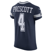 Dallas Cowboys Dak Prescott Navy Elite Player Team Jersey