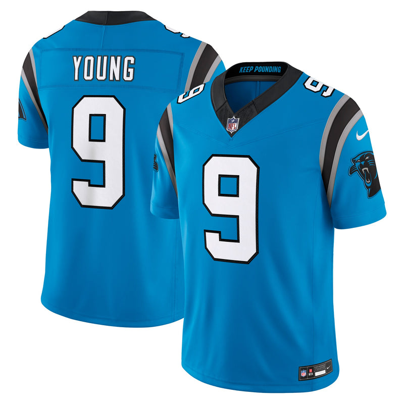 Carolina Panthers Bryce Young Blue Alternate Stitched Limited Jersey