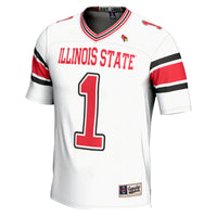 #1 Illinois State Redbirds Endzone Football Jersey - White