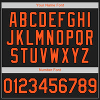 Custom Baseball Jersey - Black Orange