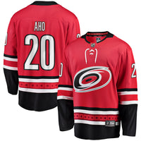 Carolina Hurricanes Sebastian Aho Red Alternate Breakaway Player Jersey