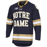 Navy Notre Dame Fighting Irish Replica Hockey Jersey