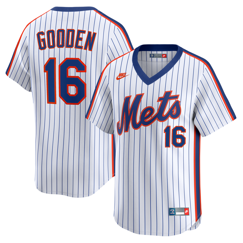 New York Mets Dwight Gooden White Cooperstown Collection Limited Jersey