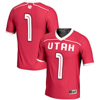 Utah Utes #1 Lightweight Lacrosse Jersey - Red