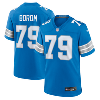 Detroit Lions Larry Borom Blue Team Game Jersey