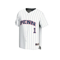 #1 Pennsylvania Quakers Lightweight Baseball Jersey - White