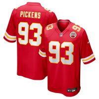 Kansas City Chiefs Zacch Pickens Red Team Game Jersey