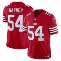 San Francisco 49ers Fred Warner Scarlet Team Stitched Limited Jersey