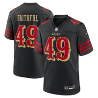 San Francisco 49ers The Faithful Black 2025 Rivalries Collection Game Jersey