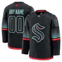 Seattle Kraken Black Alternate Premium Custom Jersey