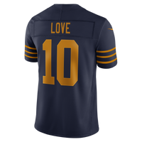 Green Bay Packers Jordan Love Navy Alternate Stitched Limited Jersey