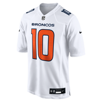 Denver Broncos Bo Nix White Tundra Fashion Game Jersey