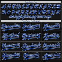 Custom Baseball Jersey - Black Royal-Red Authentic